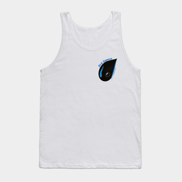 Steller's Jay (Large Text) Tank Top by BirdGlamour